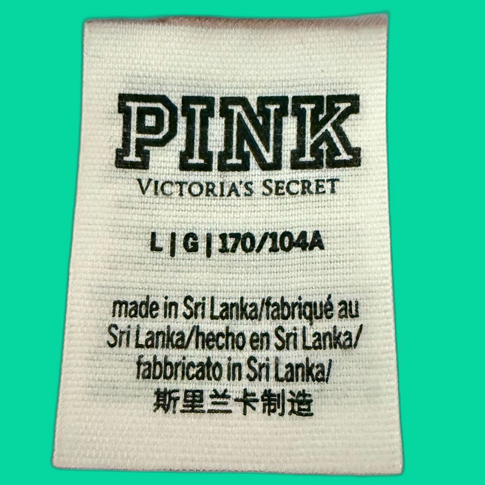 PINK Victoria's Secret Brown and Pink Short Sleeve Tee - Picture 2 of 2